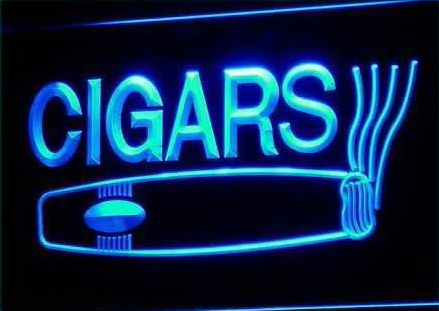 Cigars Logo LED Light Sign